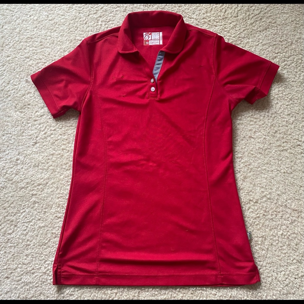 Chick fil a team style uniform shirt